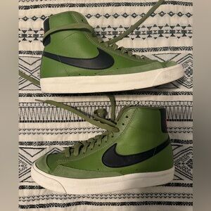 Nike Grade School Youth Blazer Mids - Sz 6.5Y - Olive Leather